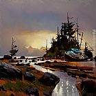 Michael Pacher Paintings - The Tide Leads Out by Michael O'Toole